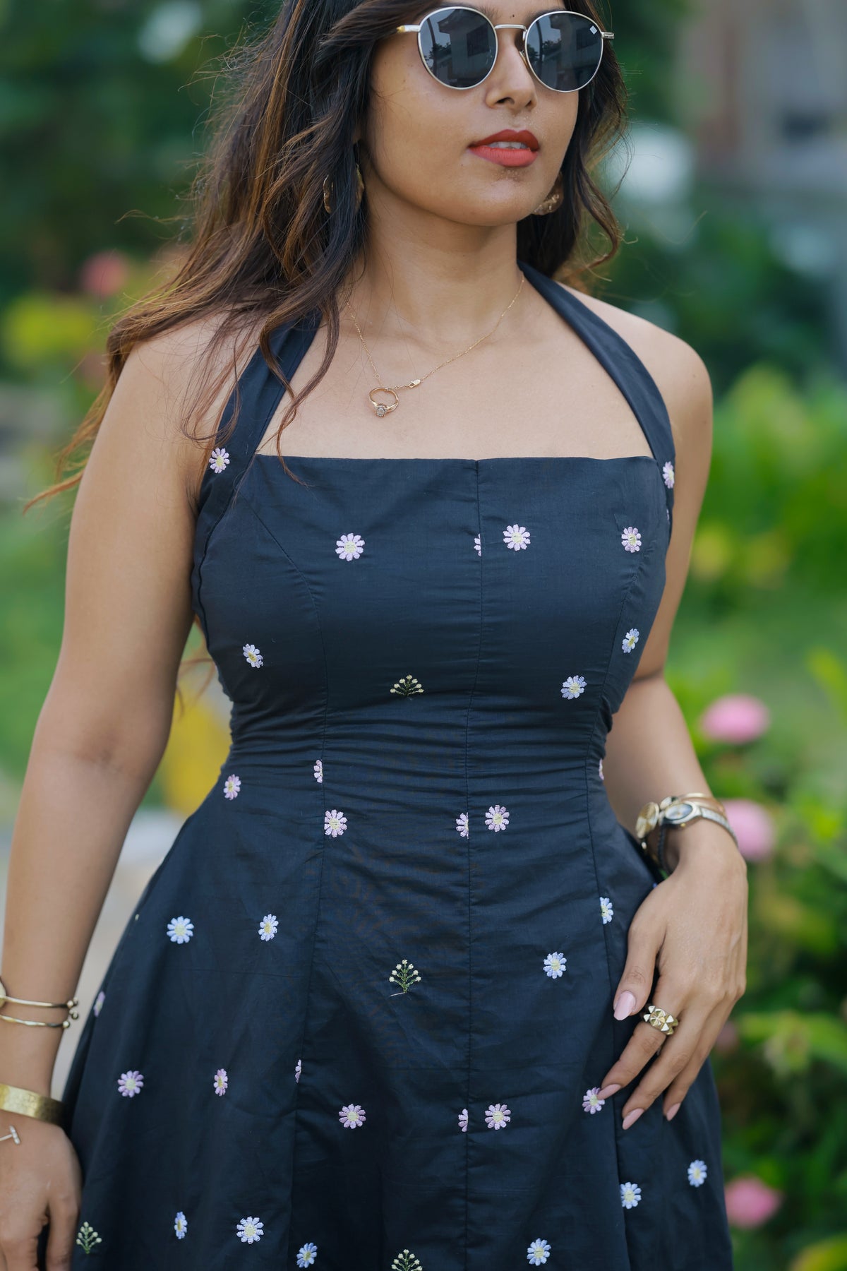 Twilight Halter Midi Dress with Jacket