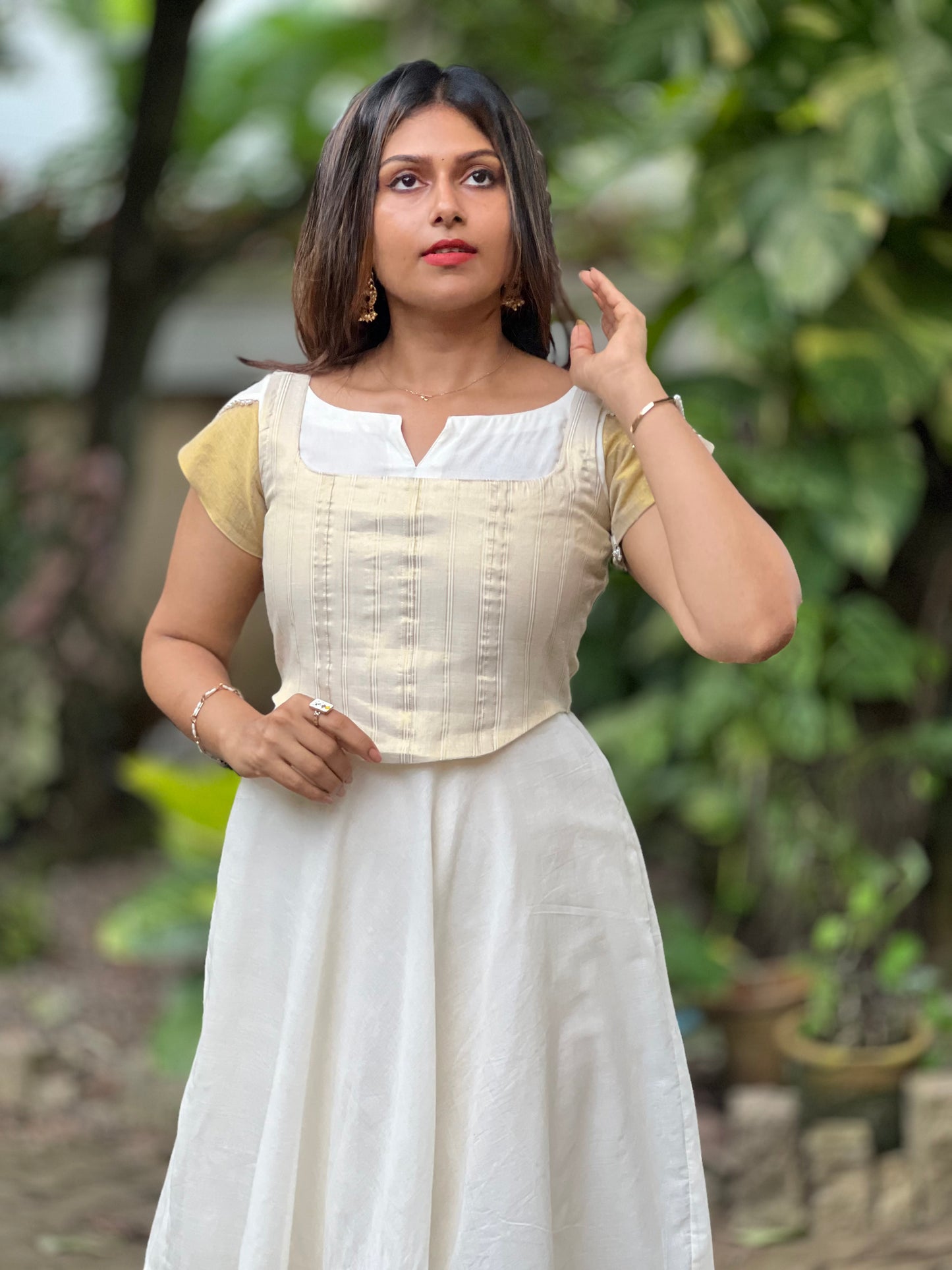 Uthara with Corset
