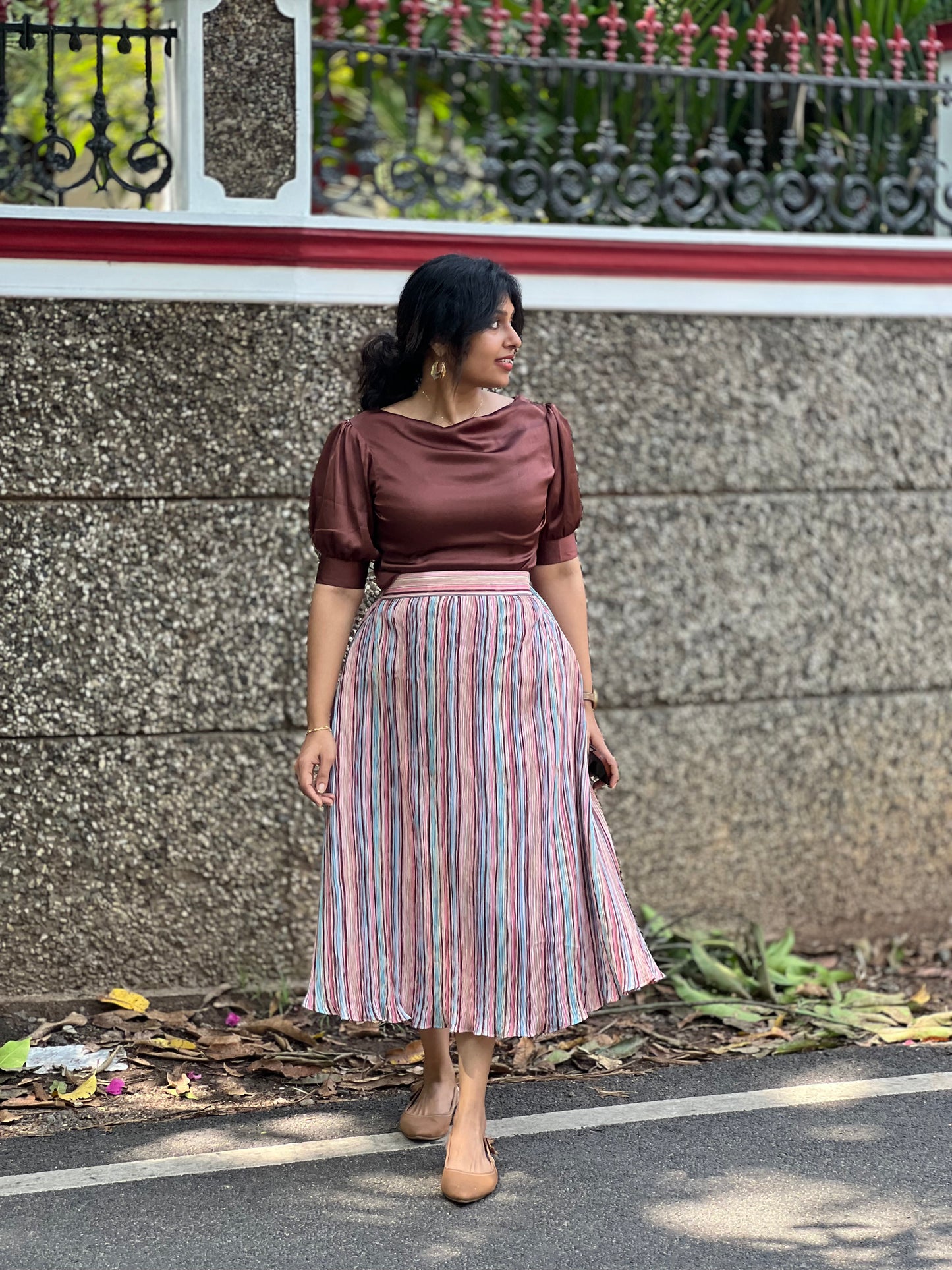 Brown Candy Skirt And Top
