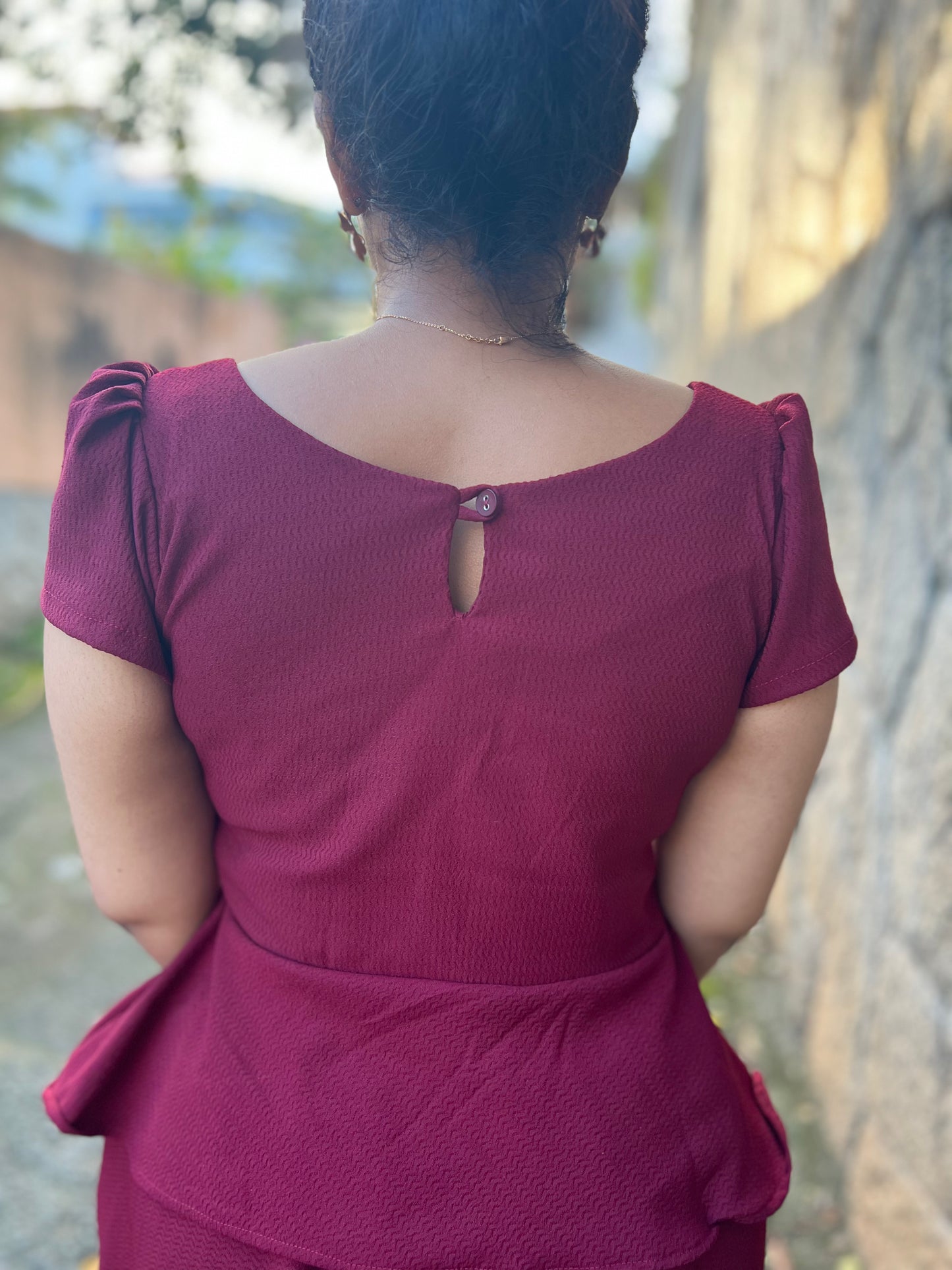 Sydney Co-ords Set- Maroon