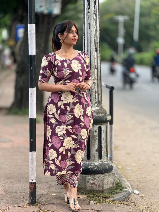 Tanisha- Kurti set with dupatta