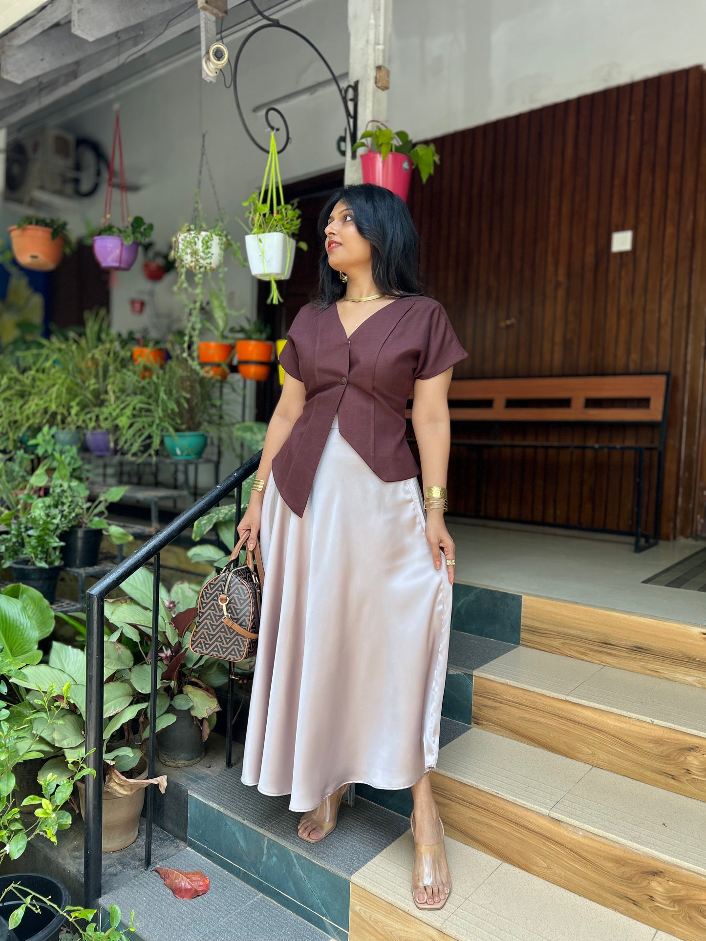 Champagne Skirt and Top
