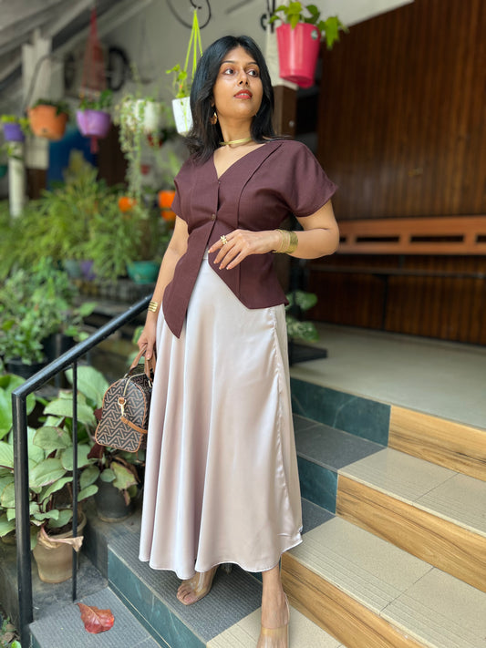 Champagne Skirt and Top