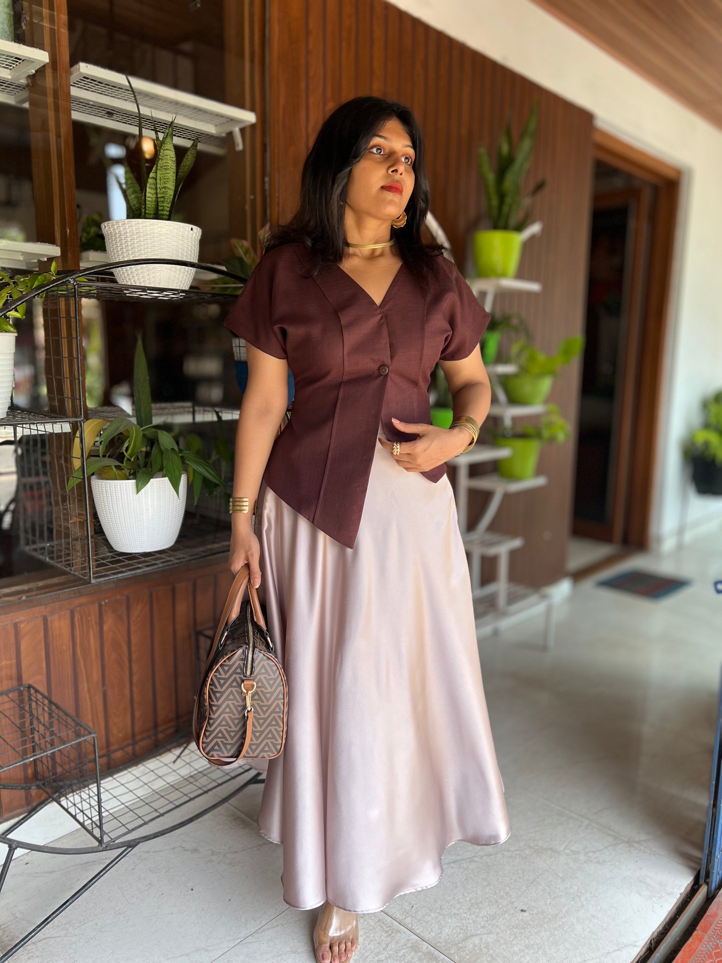 Champagne Skirt and Top