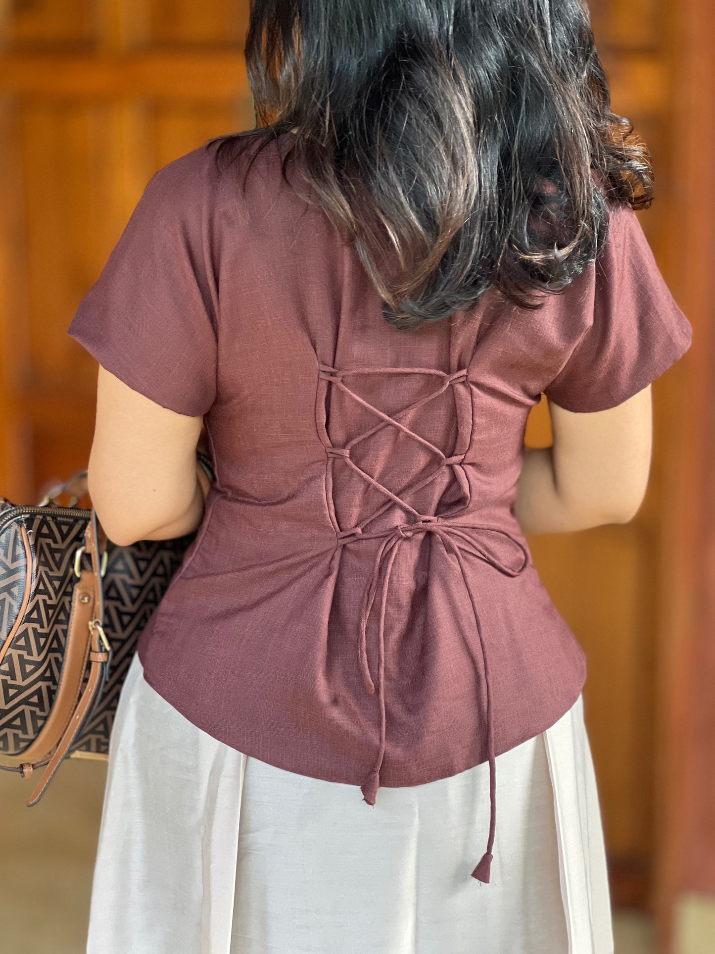 Royal Champagne Skirt and top