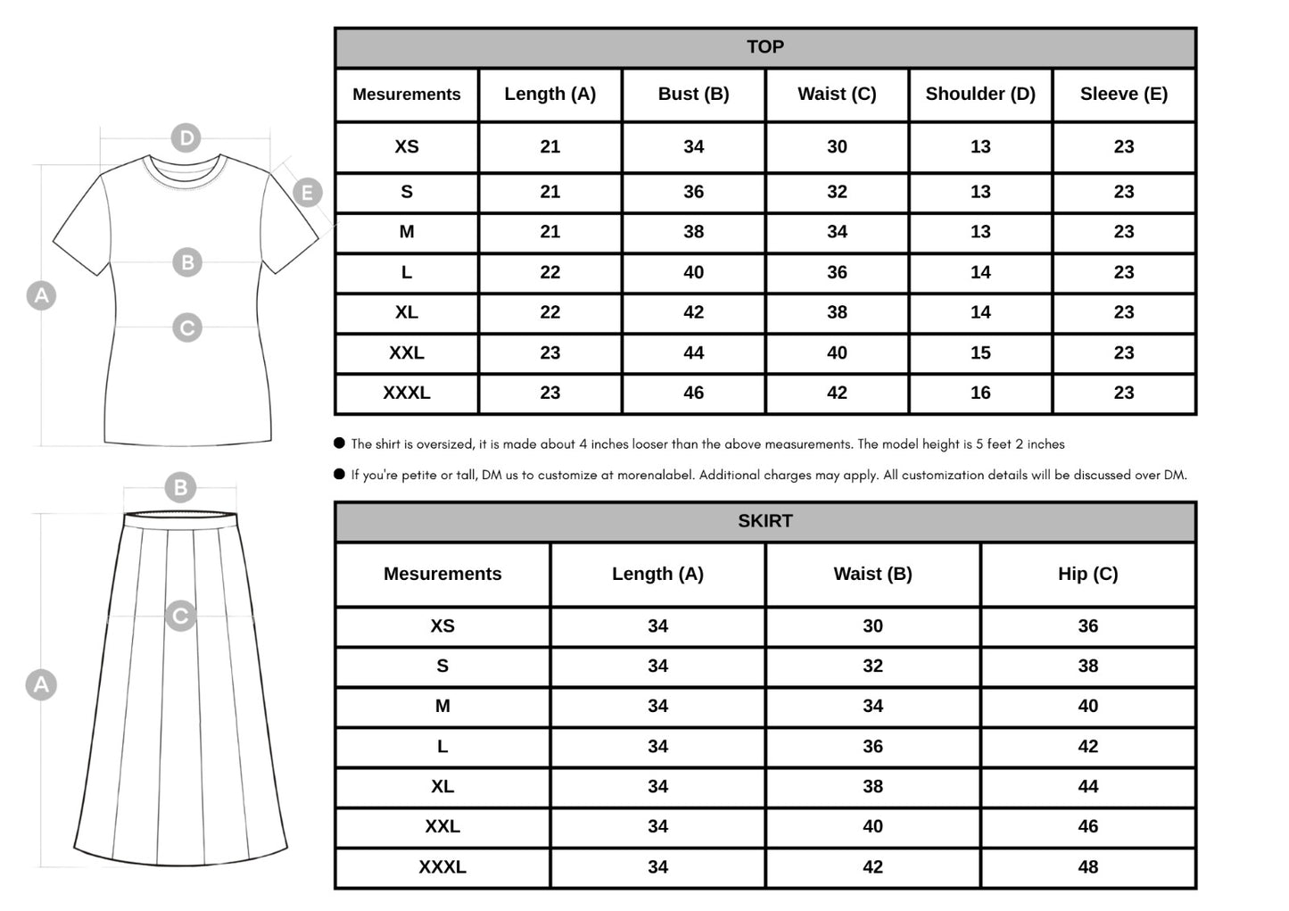 Eclipse Skirt and Top