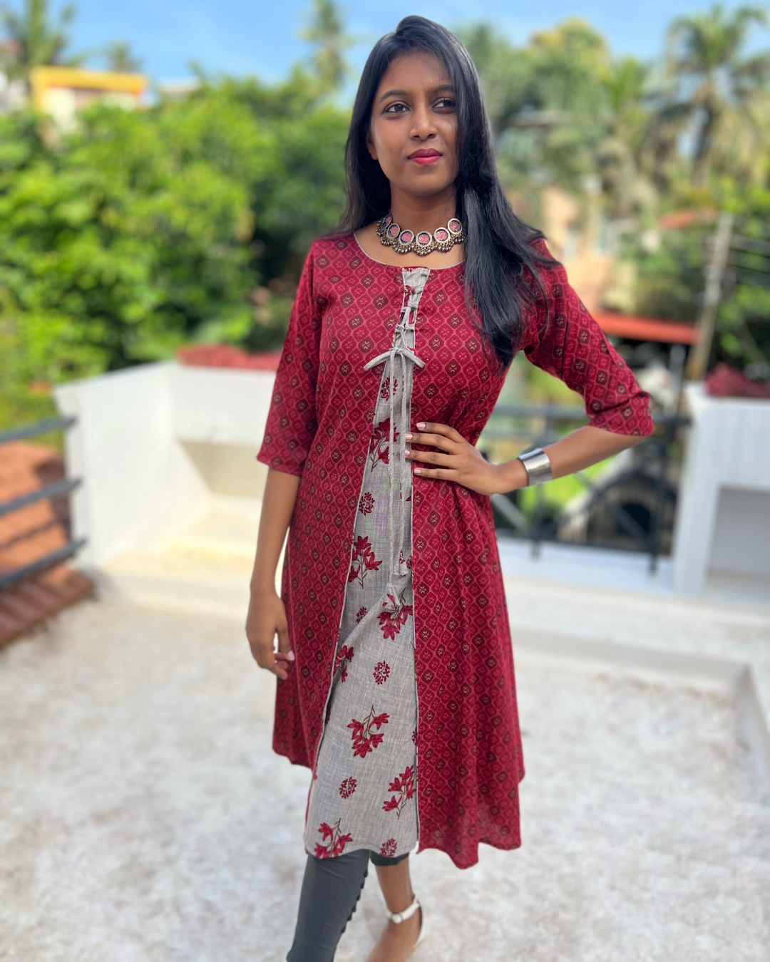 Latest kurti 2025 with jacket