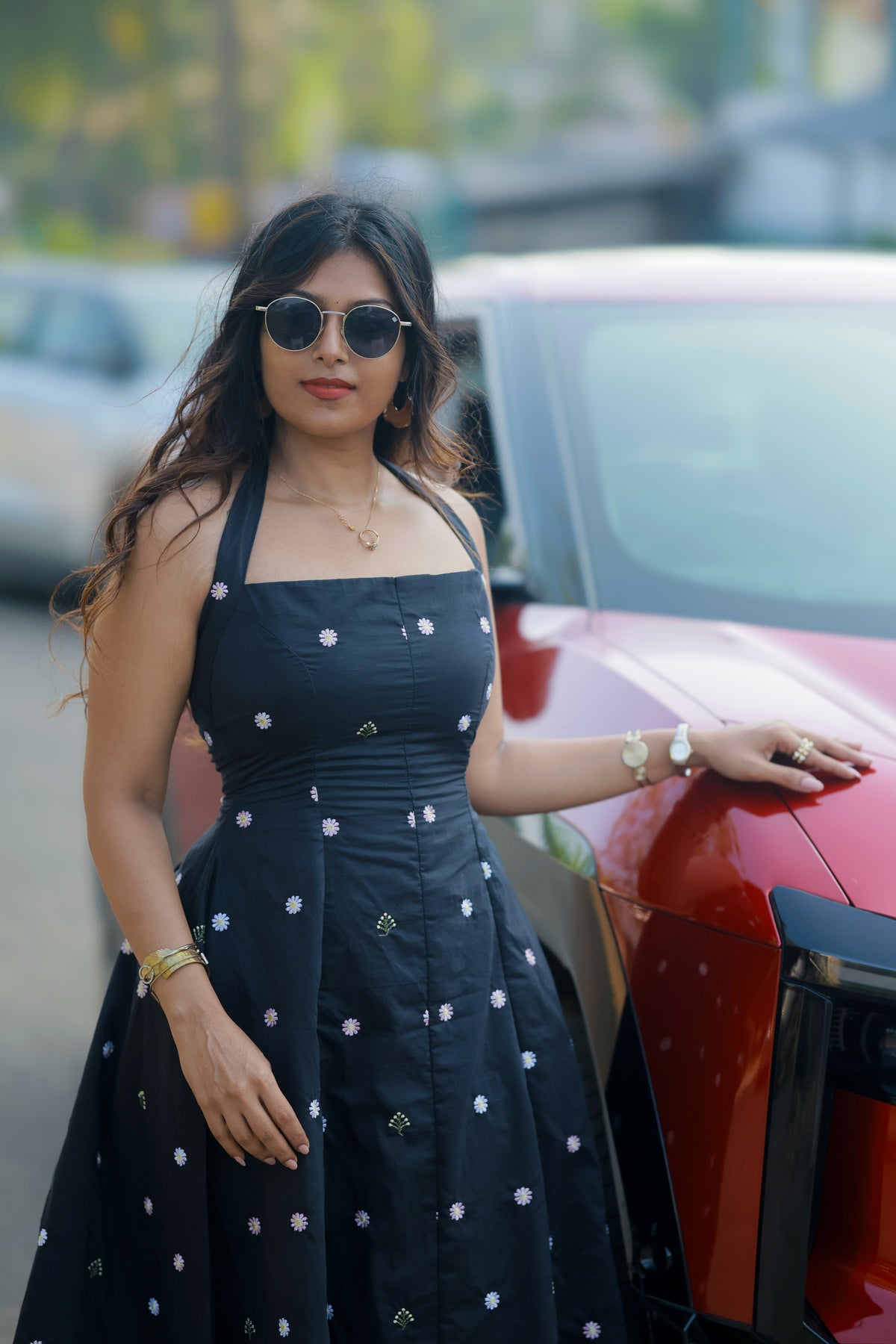Twilight Halter Midi Dress with Jacket