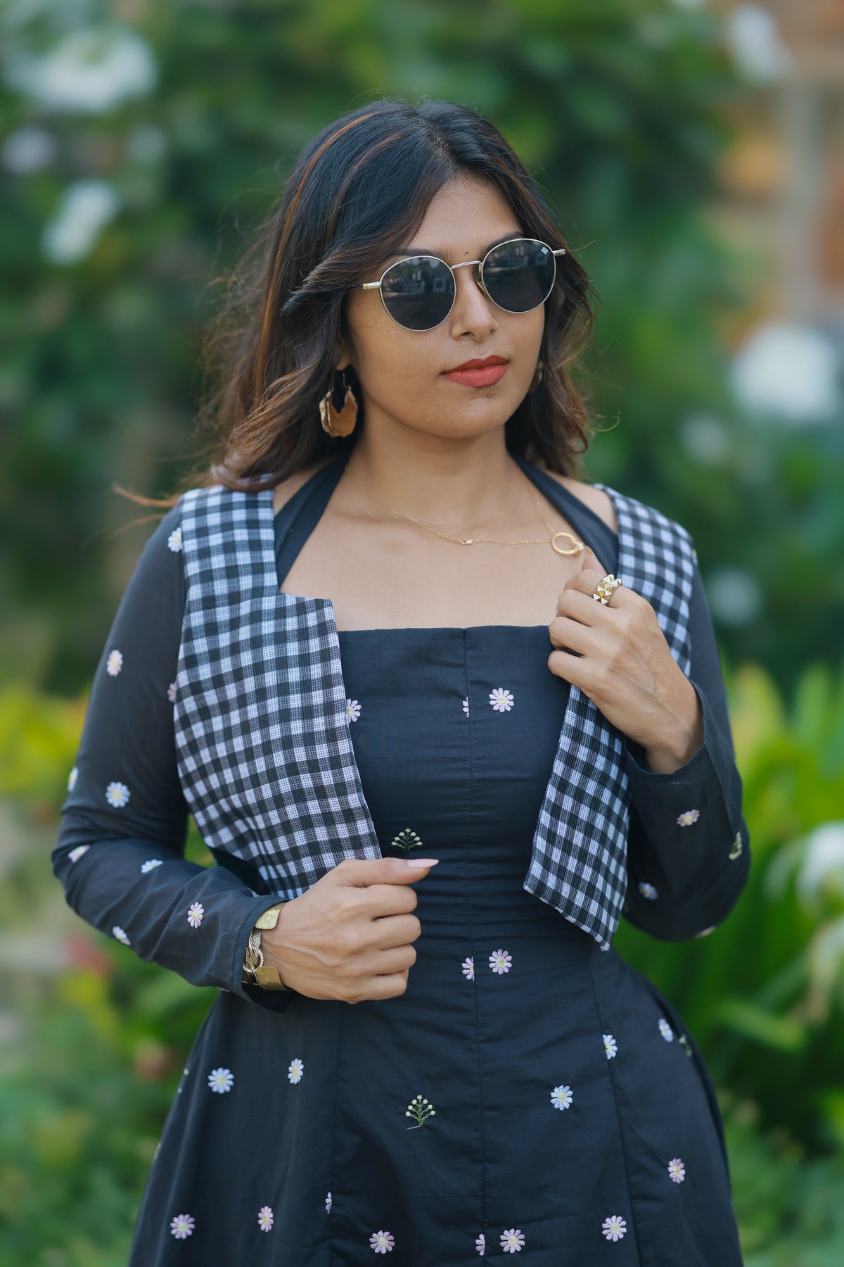 Twilight Halter Midi Dress with Jacket