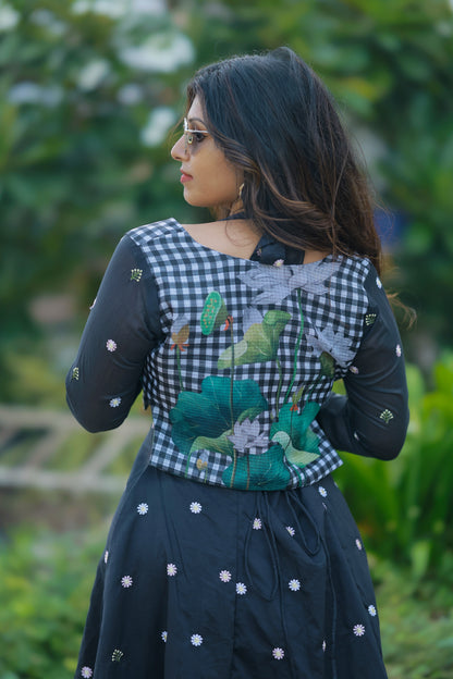 Twilight Halter Midi Dress with Jacket