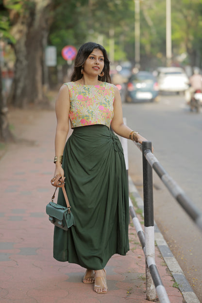 Yellow Mintee Skirt And Top