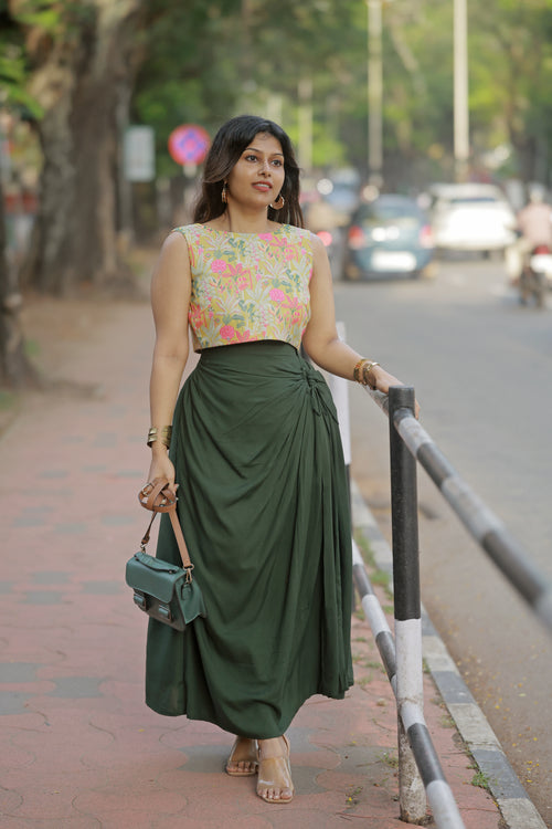 Yellow Mintee Skirt And Top