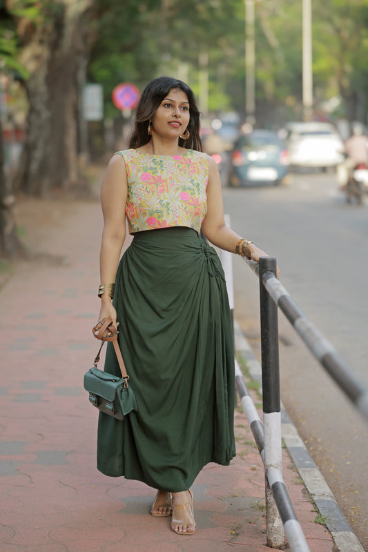 Yellow Mintee Skirt And Top
