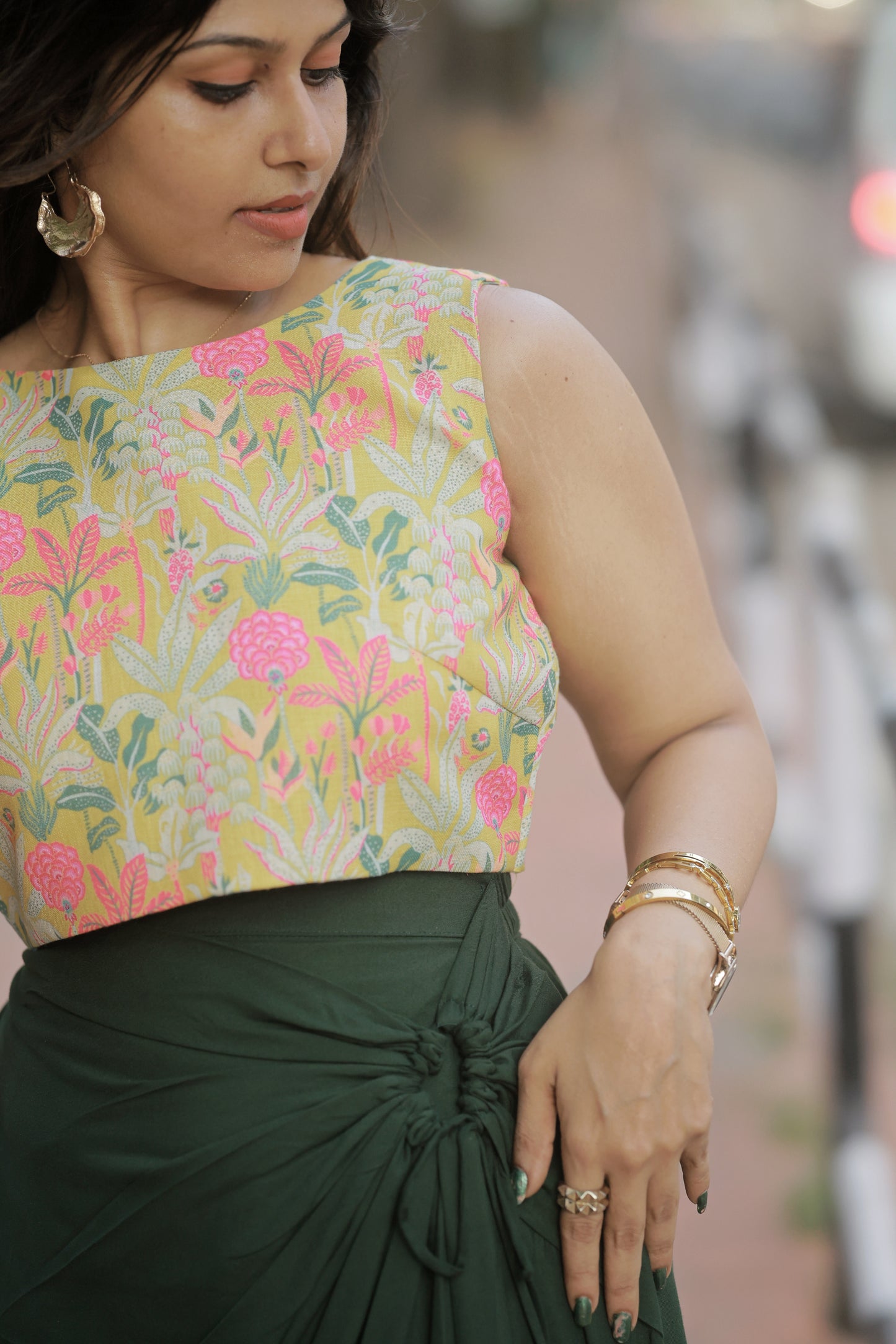Yellow Mintee Skirt And Top