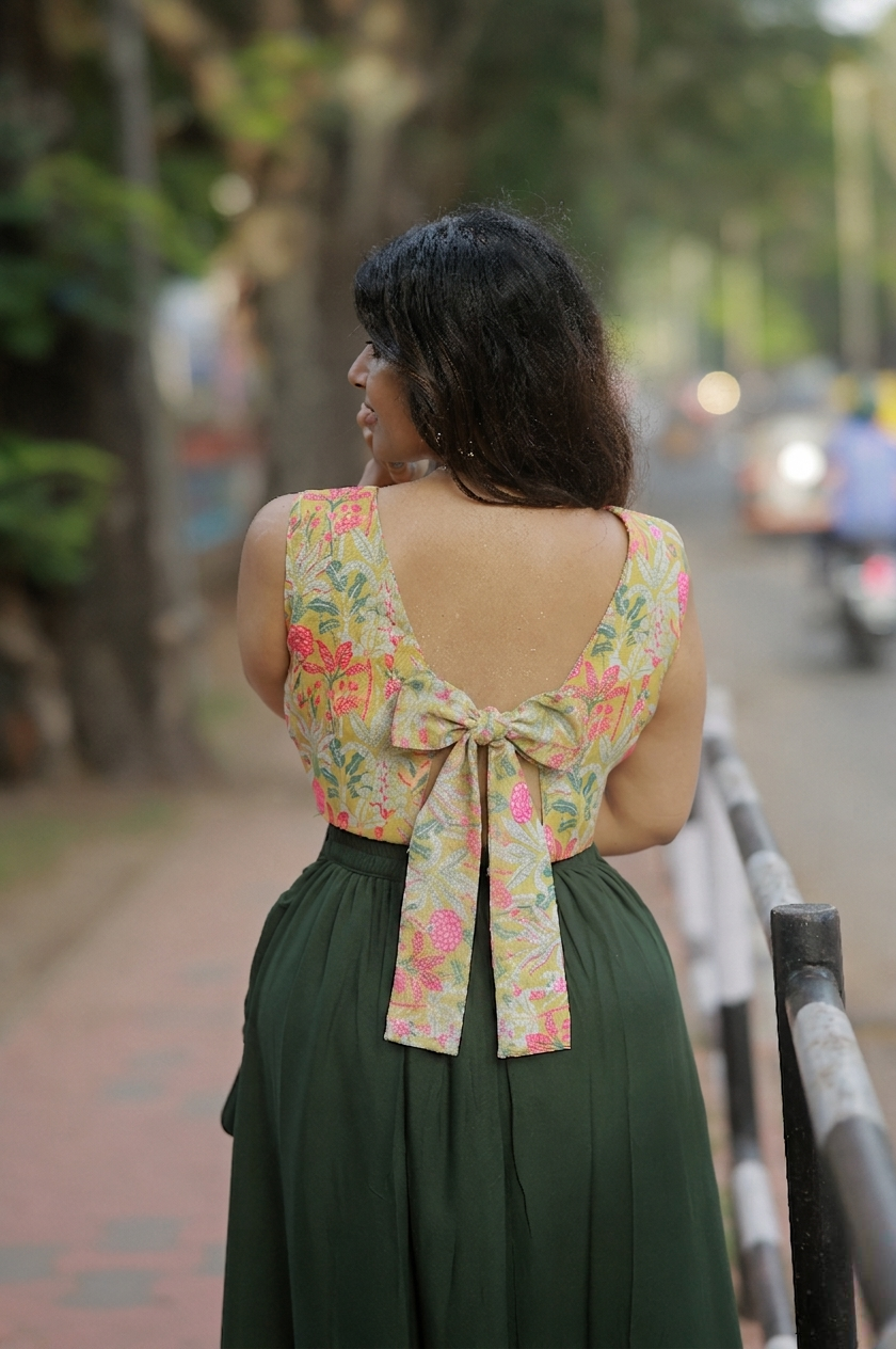 Yellow Mintee Skirt And Top