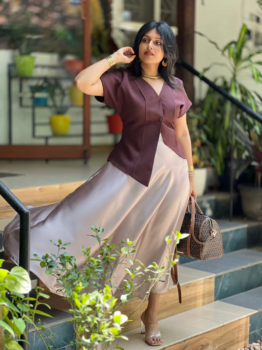 Champagne Skirt and Top