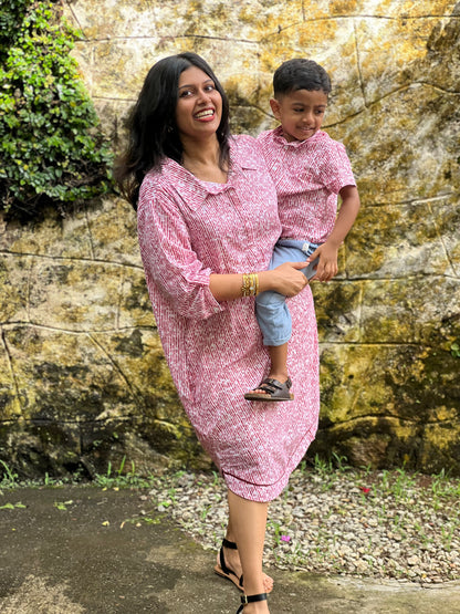 Berry Bloom- Son Twinning Dress ( Limited Edition )