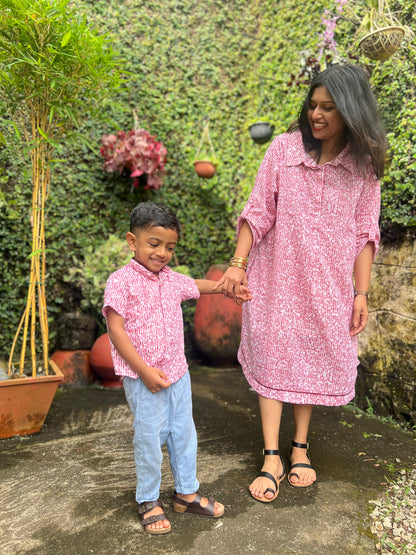 Berry Bloom- Son Twinning Dress ( Limited Edition )