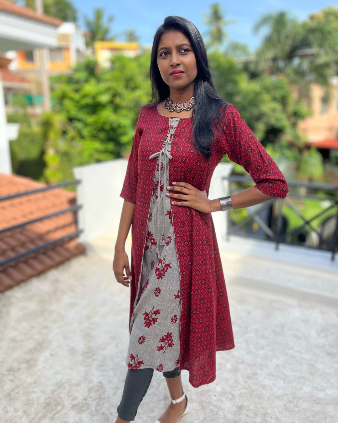 Overcoat kurti sales